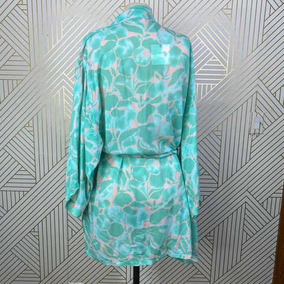 DVF x Onia Gina Wrap Tie Kimono in Peach‎ Skin - Picture 6 of 12